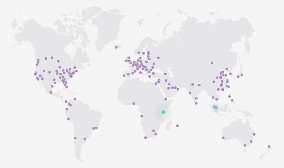 Cloudflare 155 data centers