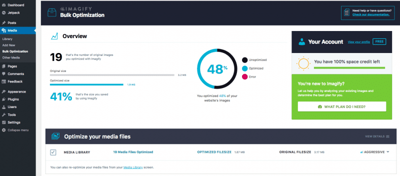 Imagify - Bulk Optimization