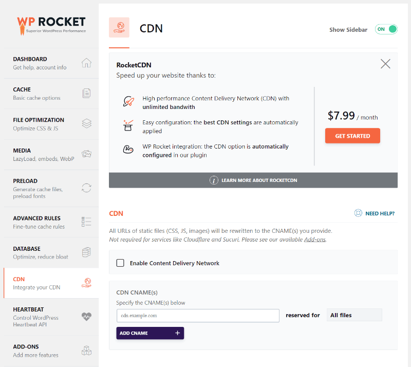 WP Rocket CDN