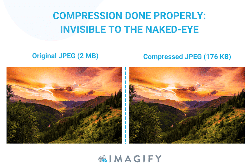 Unaltered quality after compression - Source: Imagify
